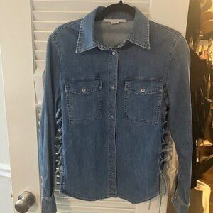Stella McCartney lace up denim shirt Size S (38) - Excellent